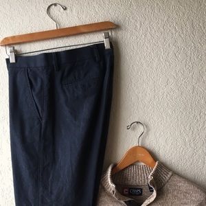 Brushed flannel Kentfield Pant in Navy